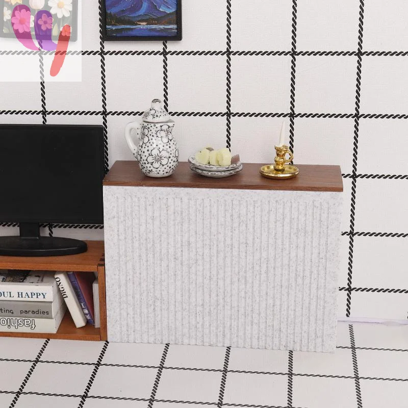Hot Sale 1/12 Scale Dollhouse Miniature Furniture Shelf Cabinet Operator Counter Bar Dollhouse Kitchen Accessory