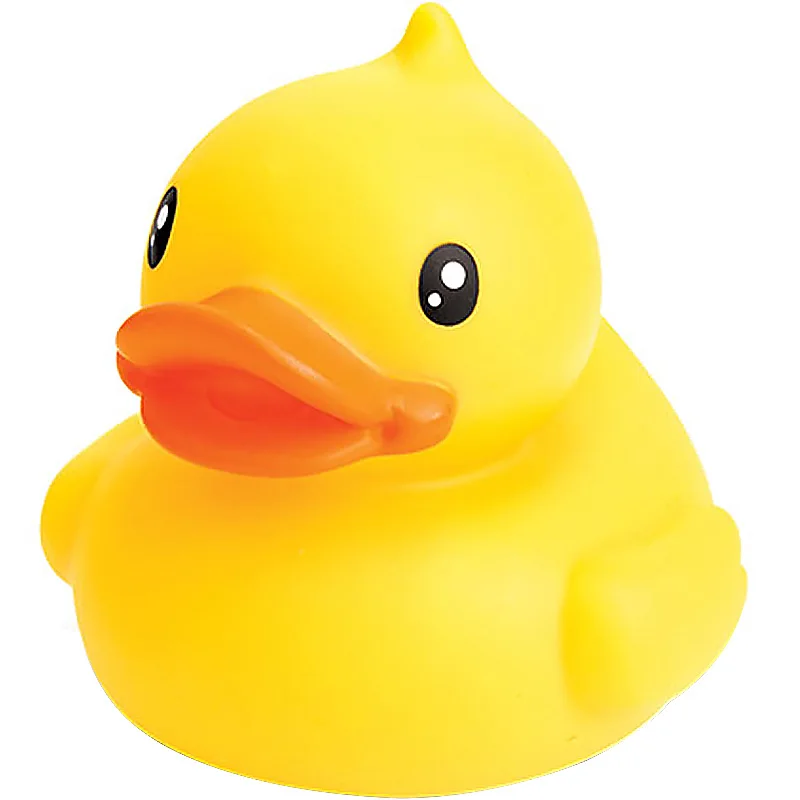 10Cm Large Genuine Small Yellow Duck Floating Duck Children's Toy Baby Bath Water Tumbler Environmentally Friendly Plastic Doll