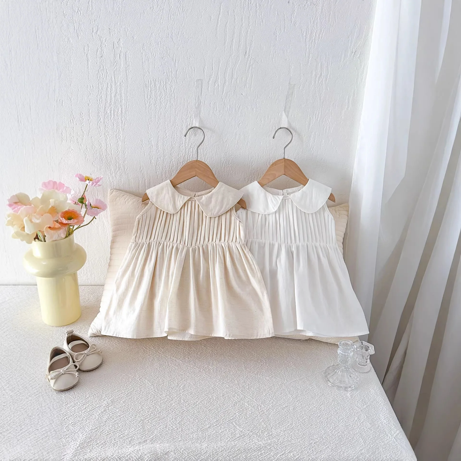 2026 New Girl's Sleeveless Dress Summer Dress Children's Cotton New Small Fresh Girl Princess Tank Top Skirt
