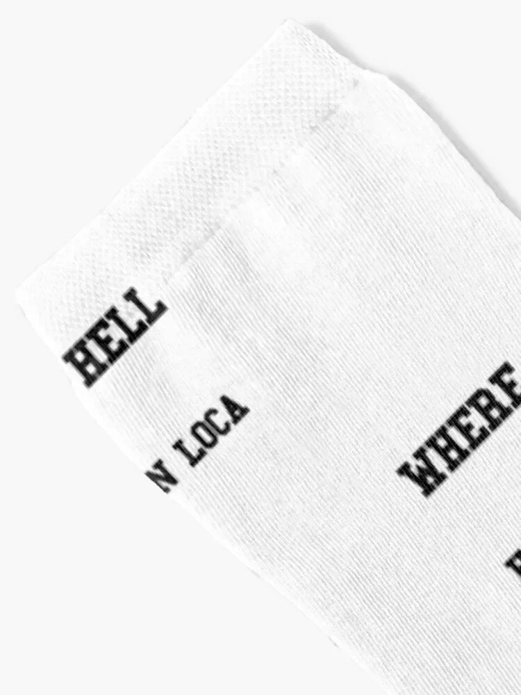 Where The Hell Have You Been Loca Twilight Socks Men's men cotton high quality Argentina halloween Boy Socks Women's