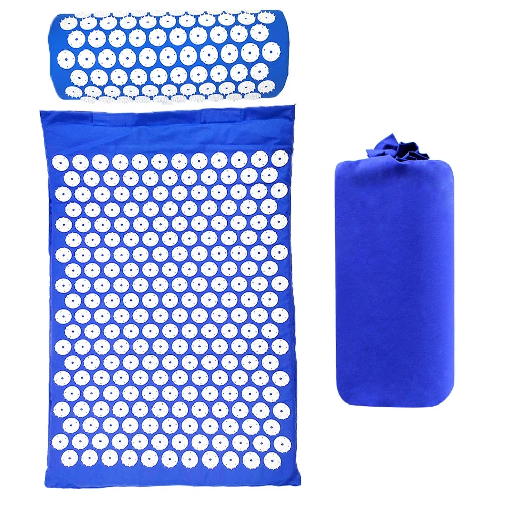 Acupressure Mat and Pillow Set Acupuncture Mat for Back Neck Pain Relief and Muscle Relaxation