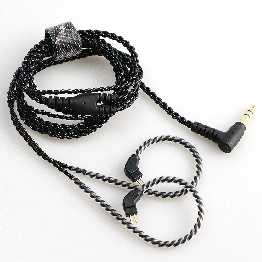 CVJ V2 Cores OFC Earphone Detachable Cable 0.75-0.78-MMCX Connector Wire In-ear Headphone Cable Suitable For KZ TRN CCA Earphone