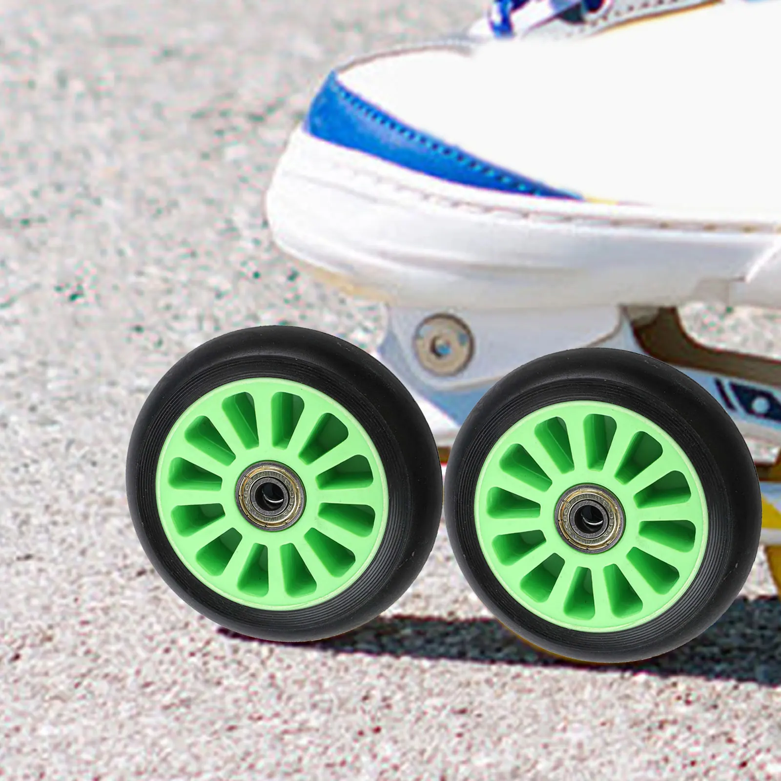 High Elasticity Wheel 100mm Skate Wheel Light Weight No Noise, No Slipping Polyurethane Outer Tire Strong Load Bearing