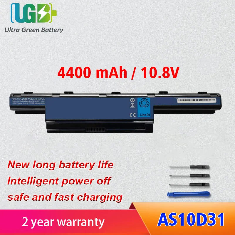 UGB New AS10D31 AS10D81 Battery For Acer Aspire AS10D31 AS10D81 V3-571G v3-771g AS10D51 AS10D61 AS10D71 AS10D75 5741