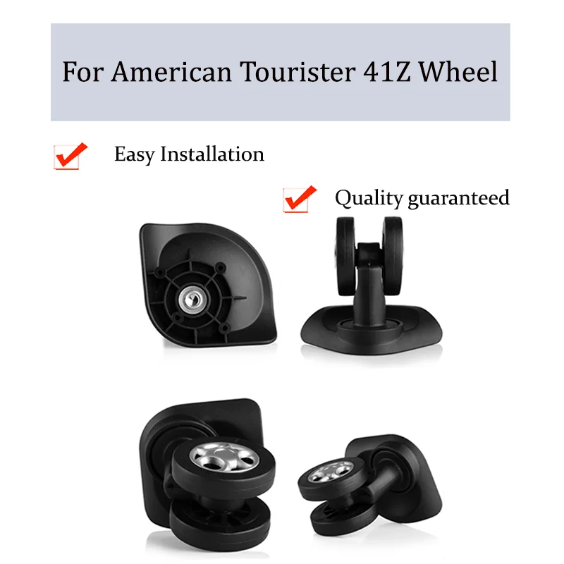 

For American Tourister 41Z Universal Wheel Replacement Trolley Case Luggage Pulley Silent Smooth Shock Absorbing Double Wheel