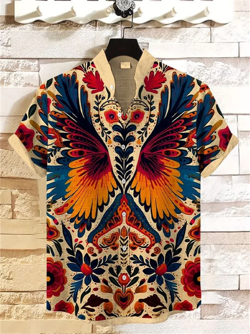 الرجعية خريطة الإبحار المراكب الشراعية وحش البحر طباعة الرجال قميص قصير الأكمام قصيرة الأكمام قميص مطبوع 2025 قميص فضفاض غير رسمي