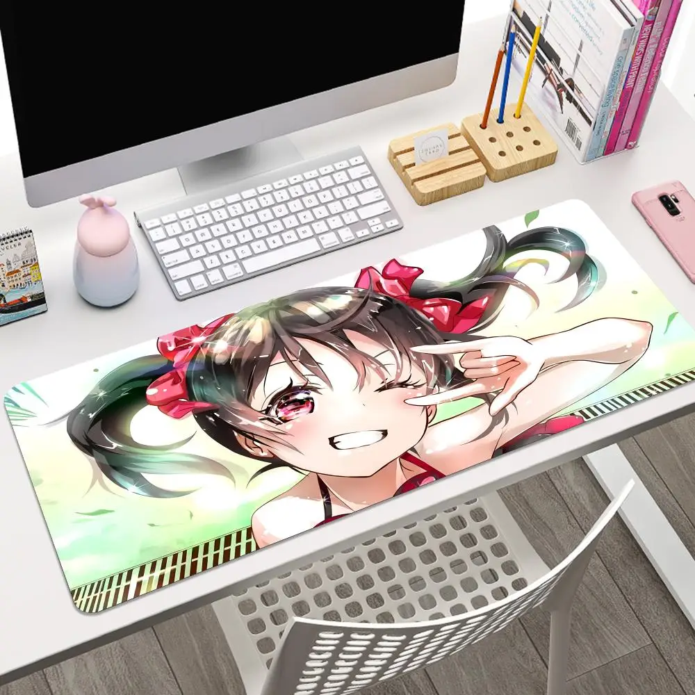 Anime LoveLive Yazawa Nico Mousepad Large Gaming Mouse Pad LockEdge Thickened Computer Keyboard Table Desk Mat