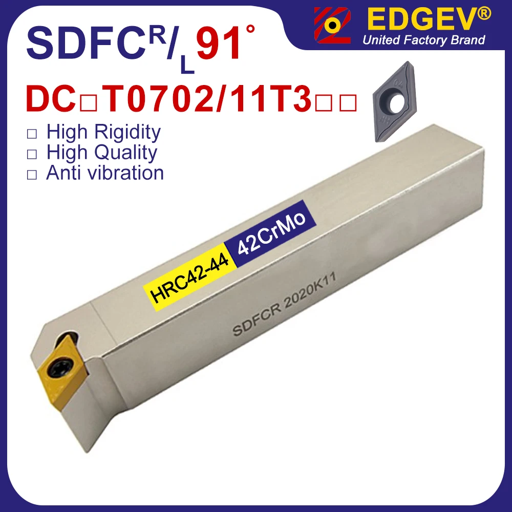 

SDFCR SDFCL 1616 Metal Lathe Cutting Tools Bar SDFCR1212 SDFCR2020 SDFCR2525 CNC Machine Turning Tool for DCMT DCGT Tool Holder
