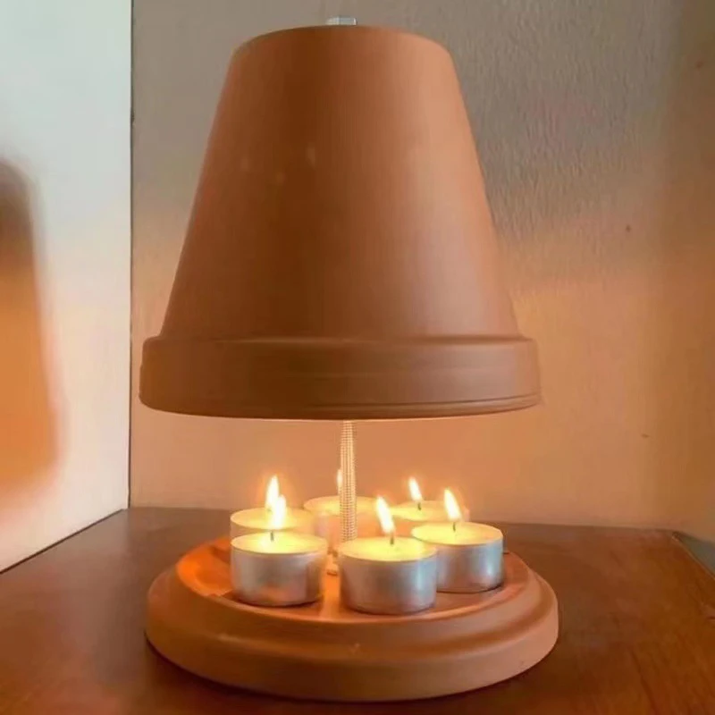 Tealight pemanas lampu teh Oven keramik panas teh kompor cahaya lilin pemanas untuk lilin Tealight cocok untuk penggunaan rumah kantor