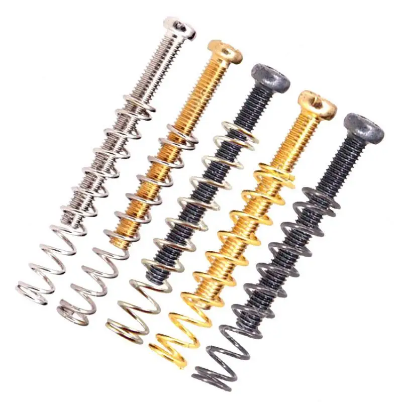 10 teile/paket Pickup Höhen verstellung Schraube Mutter Feder E-Gitarre Bass Musik instrument Pickup profession elles Zubehör