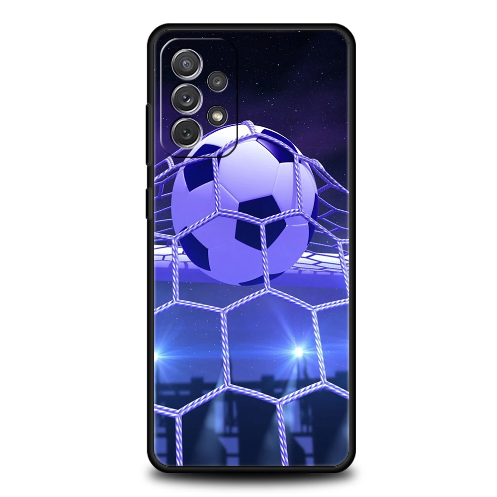 Football Sport Phone Case for Samsung Galaxy A15 A14 A25 A54 A34 A51 A71 A72 A73 A32 A52 A52S A11 A21S A31 A41 5G Soft Shell Bag