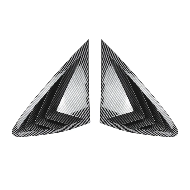 

AM-Car Rear Triangular Window Louvers Shutters Blinds Cover Trim For GLC Coupe C253 2016-2022 Carbon Fiber Pattern