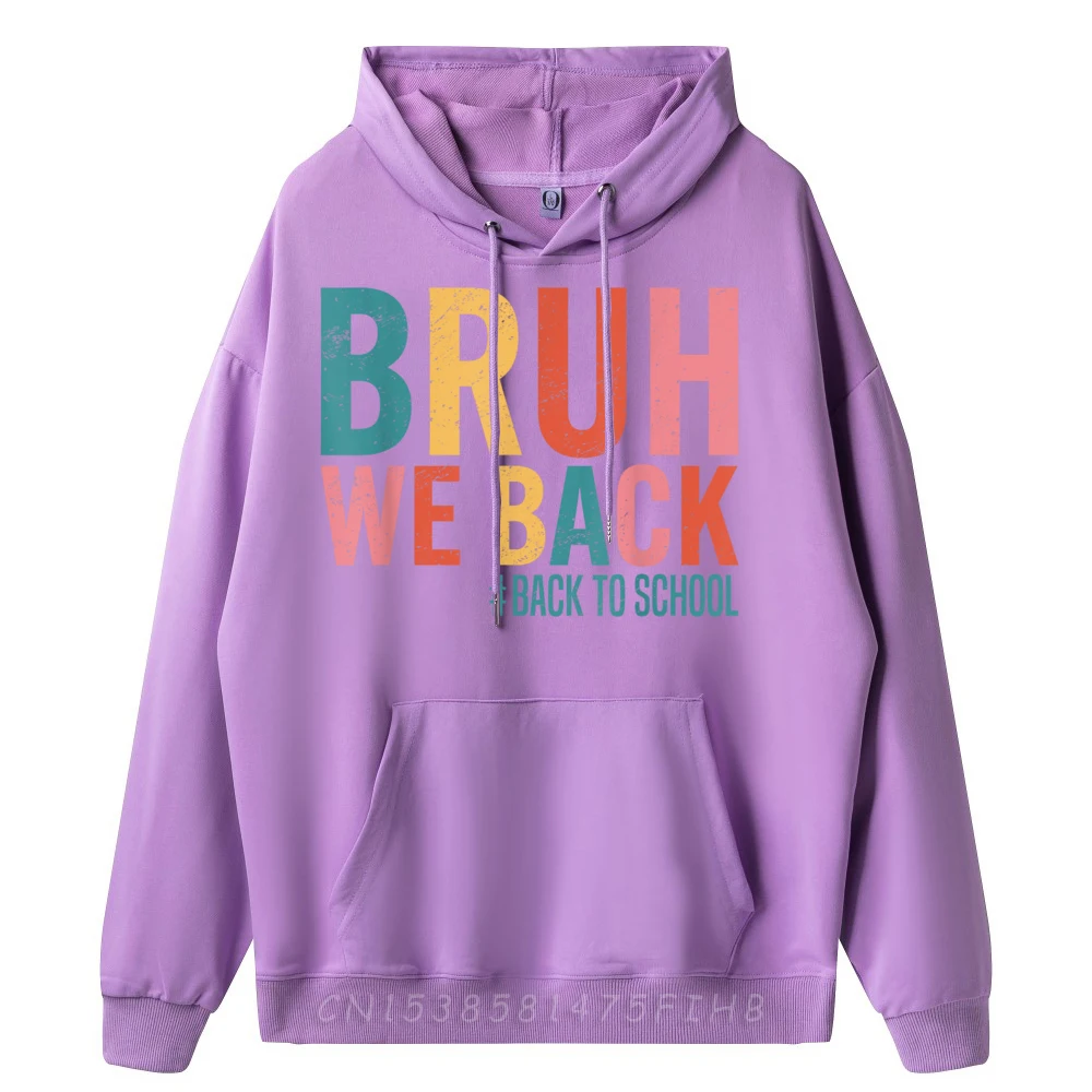 Bruh We Back Back To Christmas Crewneck Hoodies Long Sleeve Classic Hoodies Special Party Sweatshrt