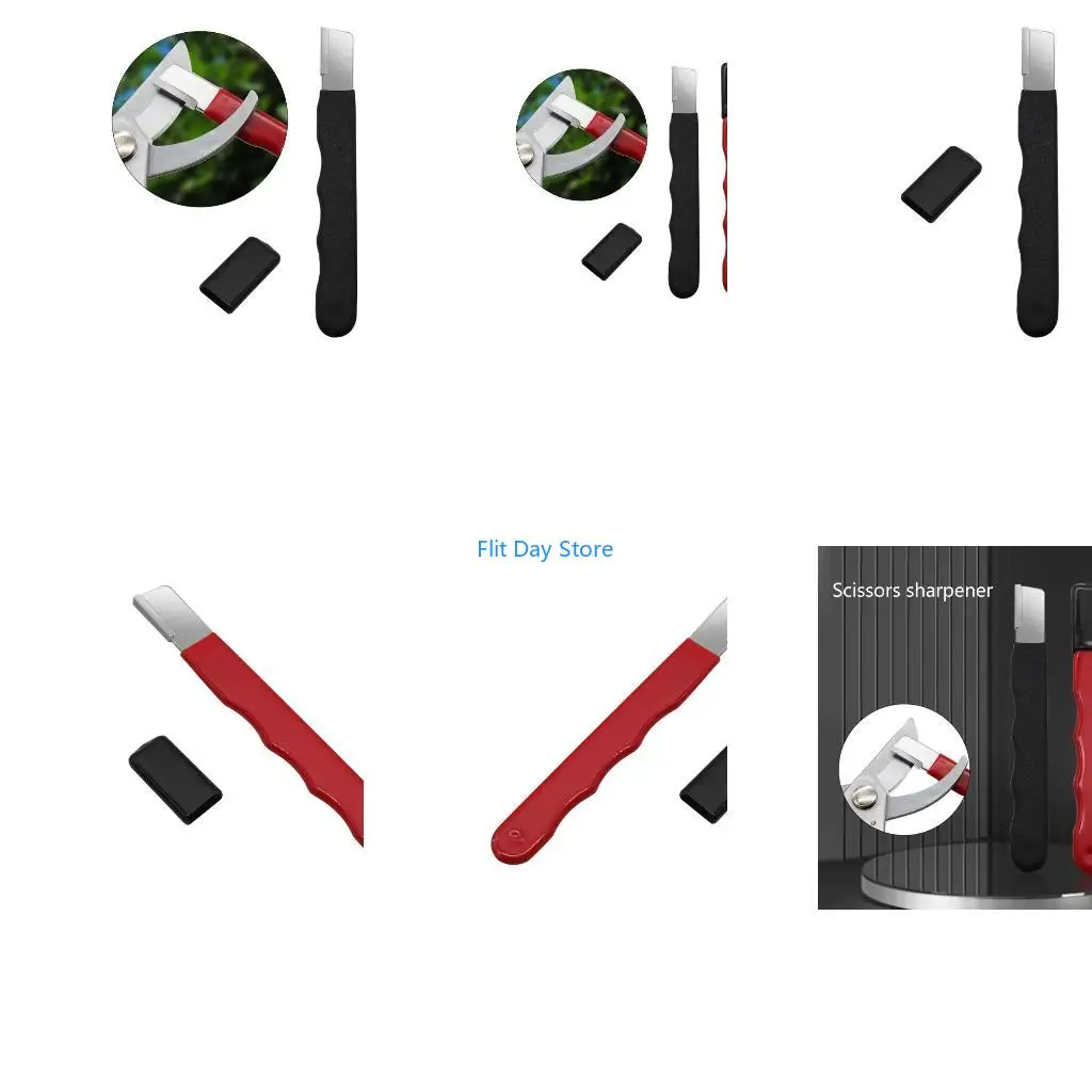 F92C Versatile Knife Sharpeners Pocket Sharpener Garden Tools Sharpeners Scissor Sharpeners Shears Sharpener Alloy Material