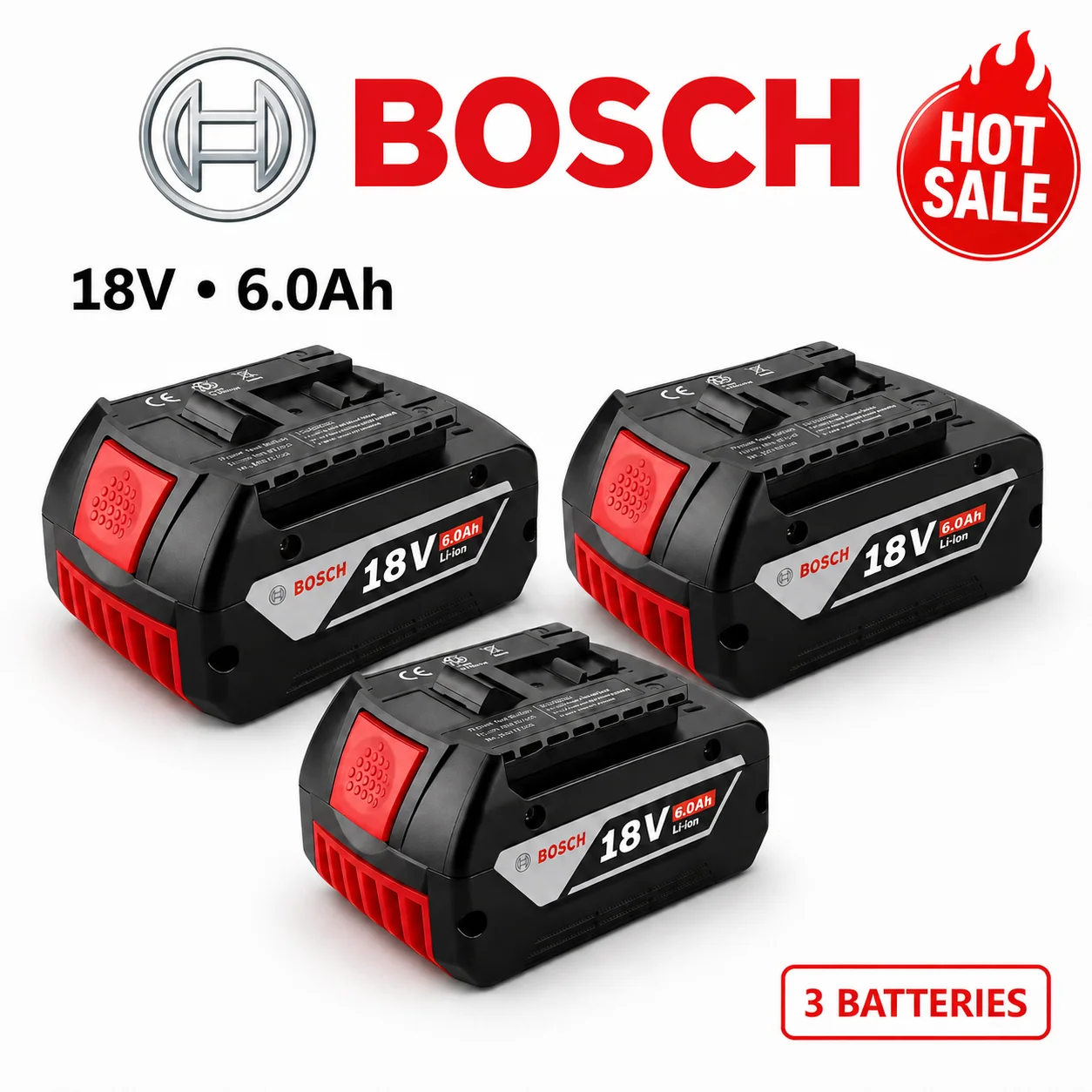 100% Original Bosch 12V Battery, 3000mAh BAT411 Lithium Ion Rechargeable Battery BAT411A BAT412 BAT412A BAT413 Battery Charger