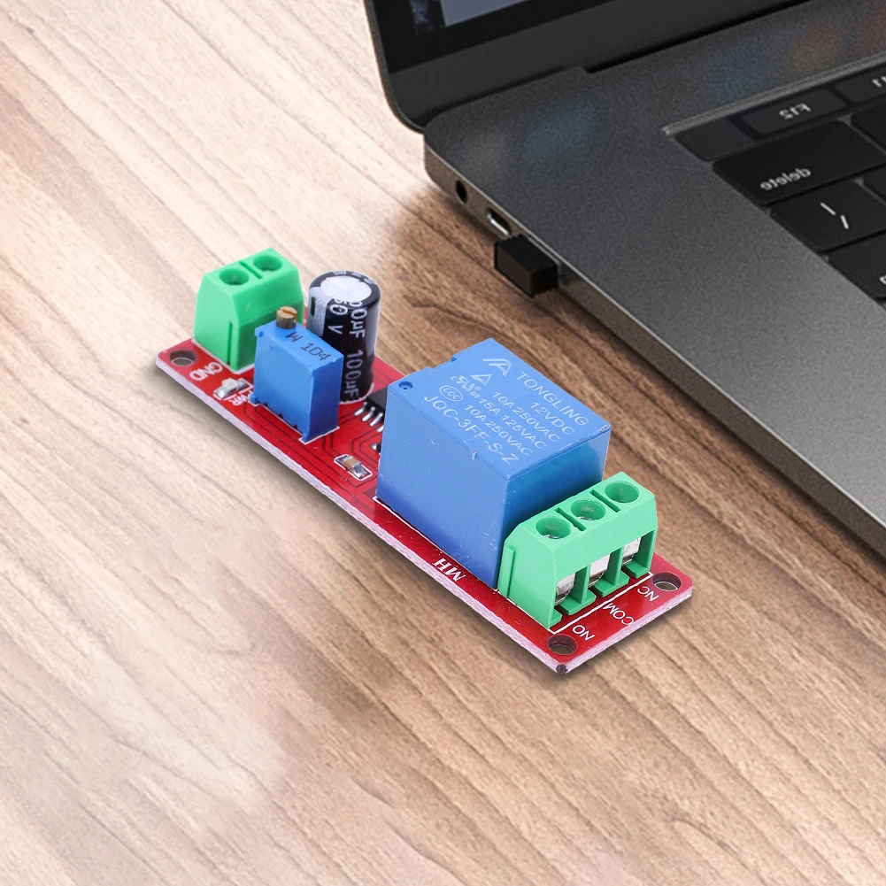 DC 12V ปรับโมดูลตัดการเชื่อมต่อ NE555 สวิตช์ควบคุมตัวจับเวลาหน่วงเวลา Monostable สําหรับยานยนต์