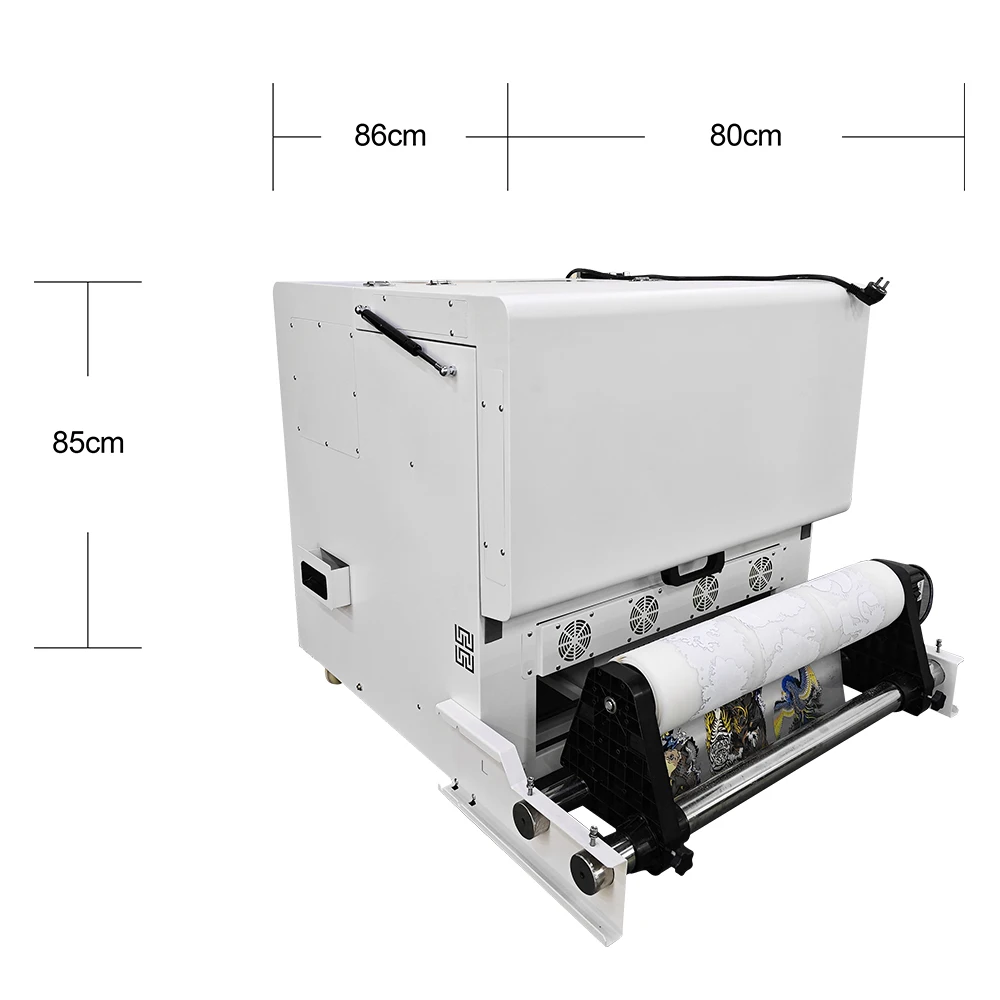 DTF T-shirt Printer Machine 60cm Hidden Purifier Textile Sublimation Printing & Powder Shaker Post-Press Equipment 3