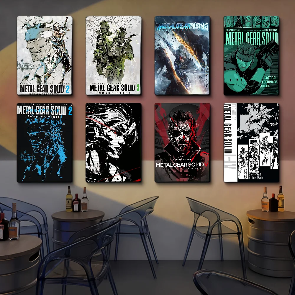 

Metal Gear Solid Series Art Self-adhesive Art Poster Whitepaper Prints Posters Artwork Home Decor