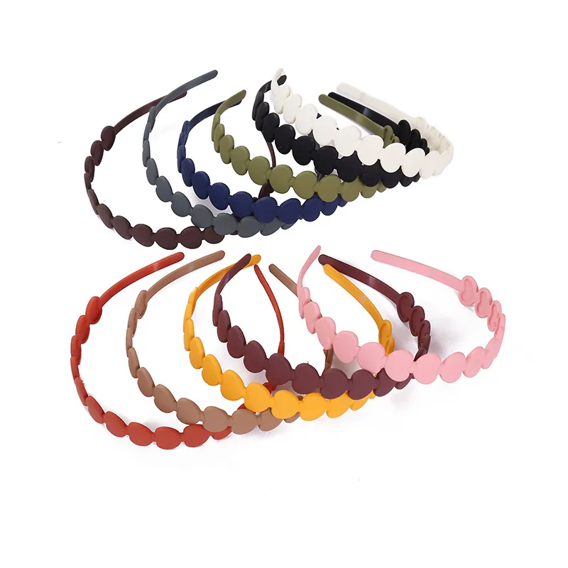 2022 New Fashion All-match Acrylic Cute Sweet Love Headband Hairbands for Women Girl Clamp Hair Accessorie Headwear Wholesale