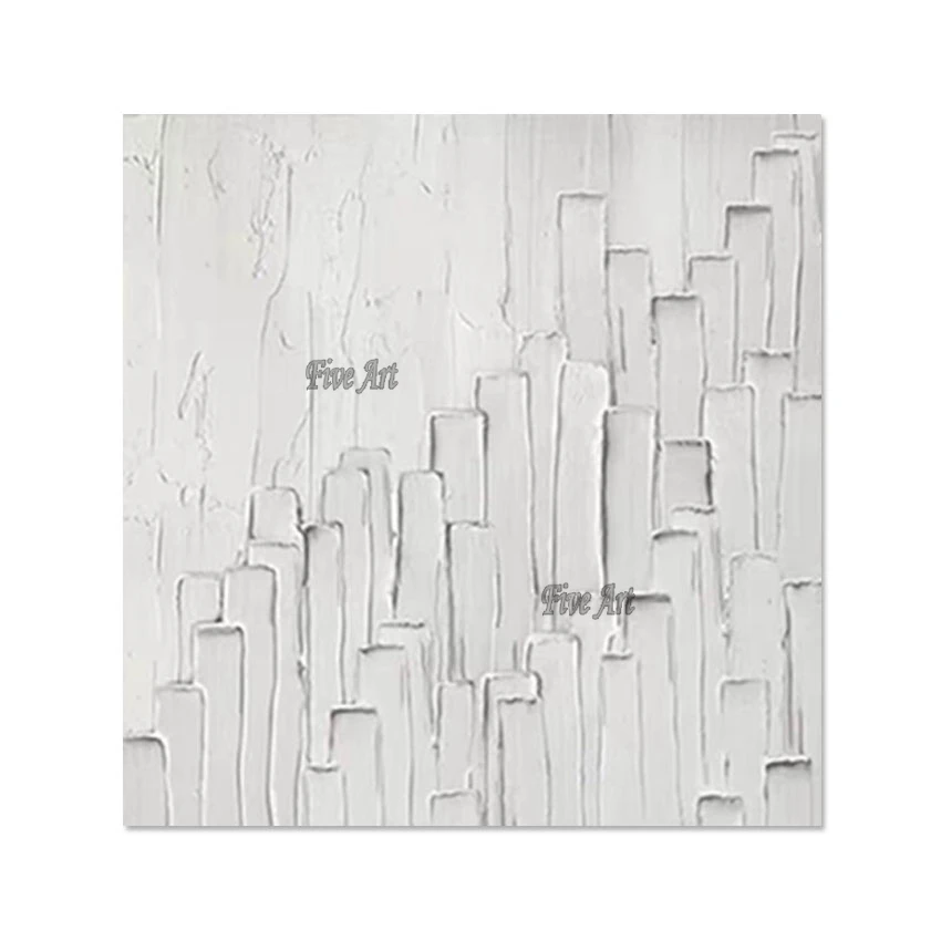 

High Building Painting Frameless Thick Acrylic Wall Abstract Art Dropshipping Canvas Artwork Decorative Picture For Living Room