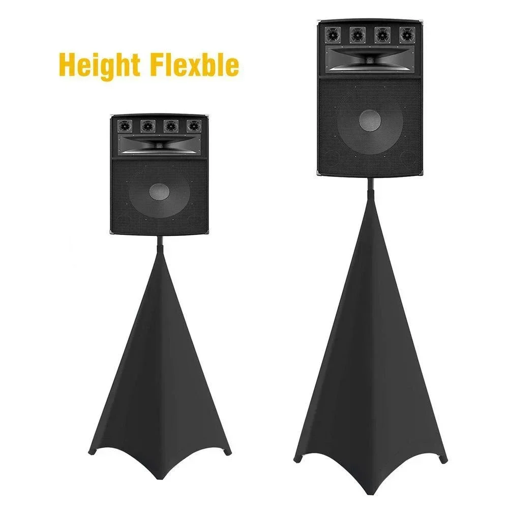 

Speaker Stand Cover Height Flexible Stretchable Lighting Tripod Stand Skirt Scrim Cover For Universal DJ Light Speaker Stand