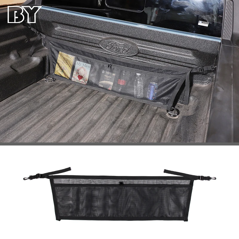 Car Trunk Storage Bag Net Adjustable High Capacity Multi-use PVC Auto Cargo Organizer Bag Accessorie For Ford Maverick 2022