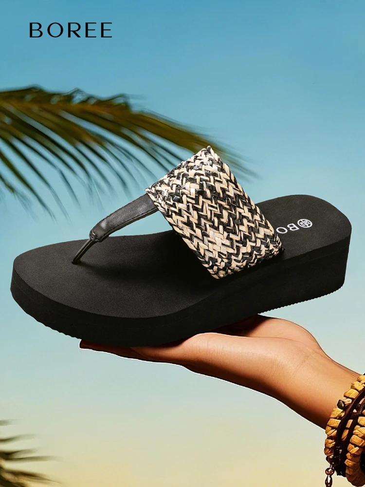 Slippers Summer Shoes Women Wedges Sandals Slides Beach Home Slippers Women Flip Flops Memory Foam Slippers Zapatos De Mujer