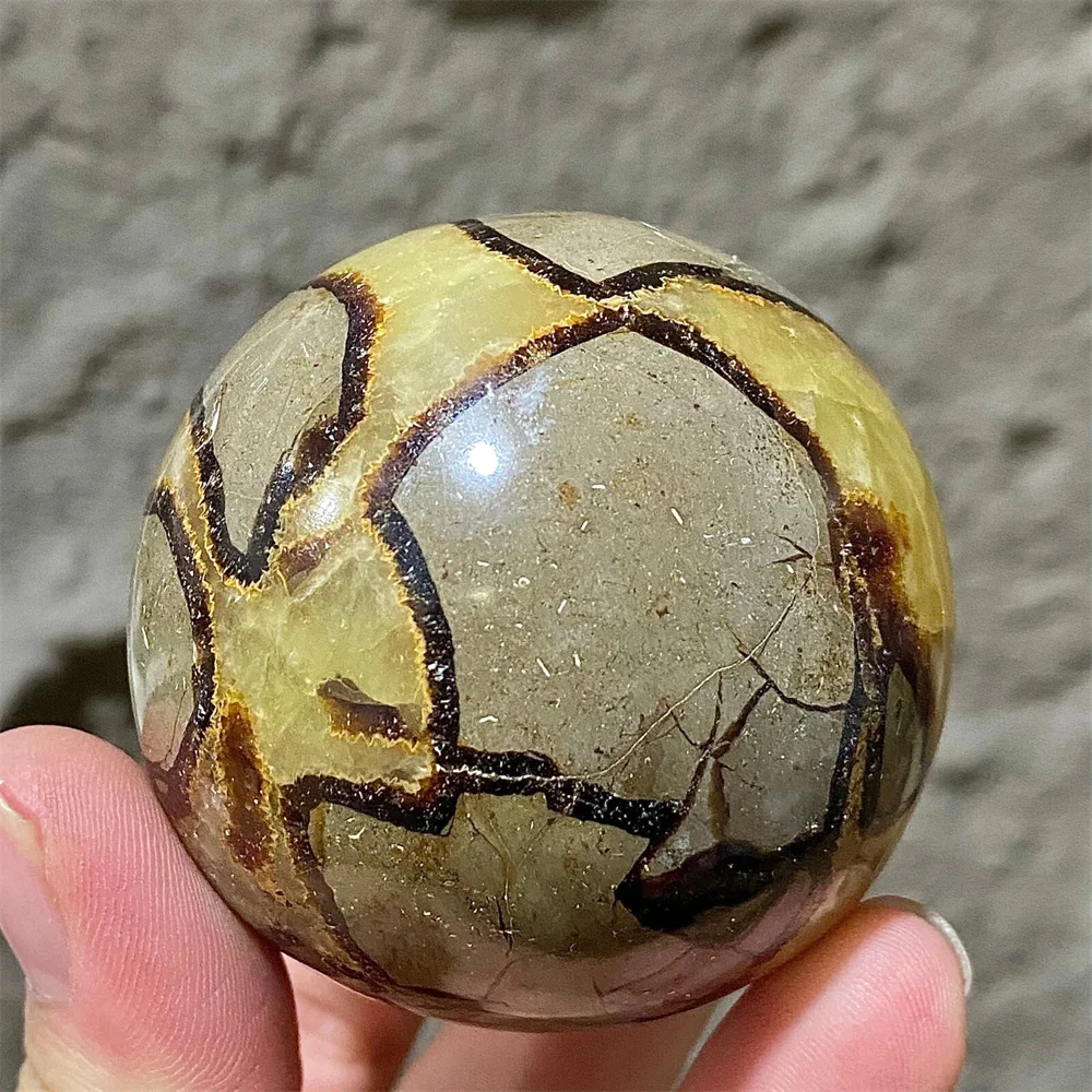 Natural turtle-back stone crystal sphere, energy gem, spiritual healing, gift, decoration, demagnetization