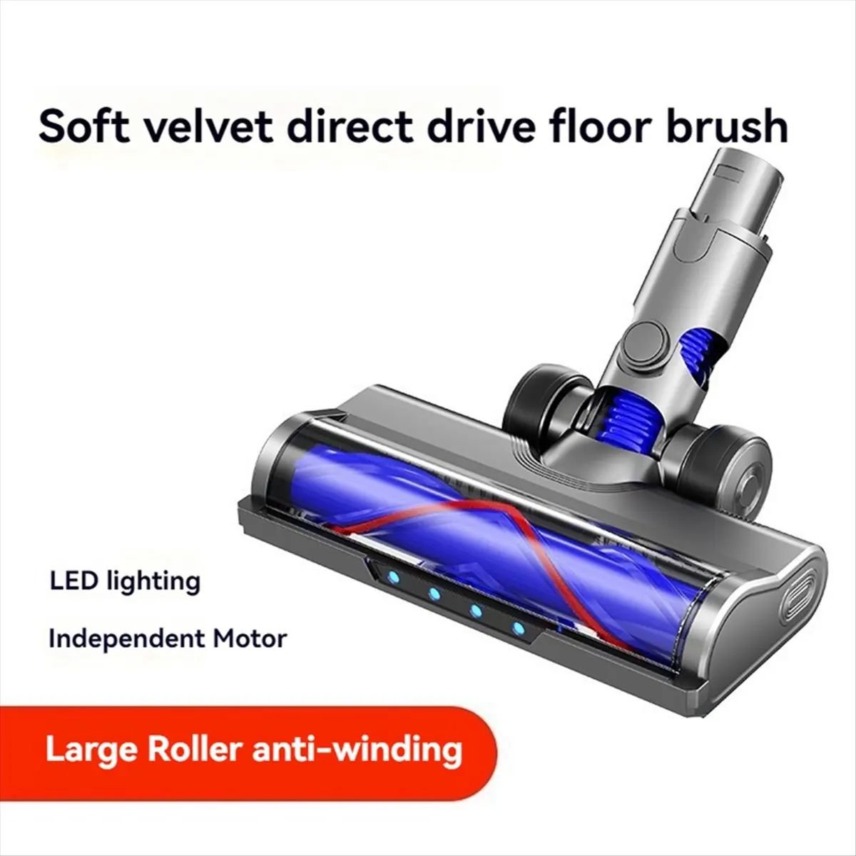 

ABBR для Dyson V6 DC58 DC59 DC62 DC72 DC74 пылесос, запасная часть, электрическая насадка для щетки для пола для паркетного пола