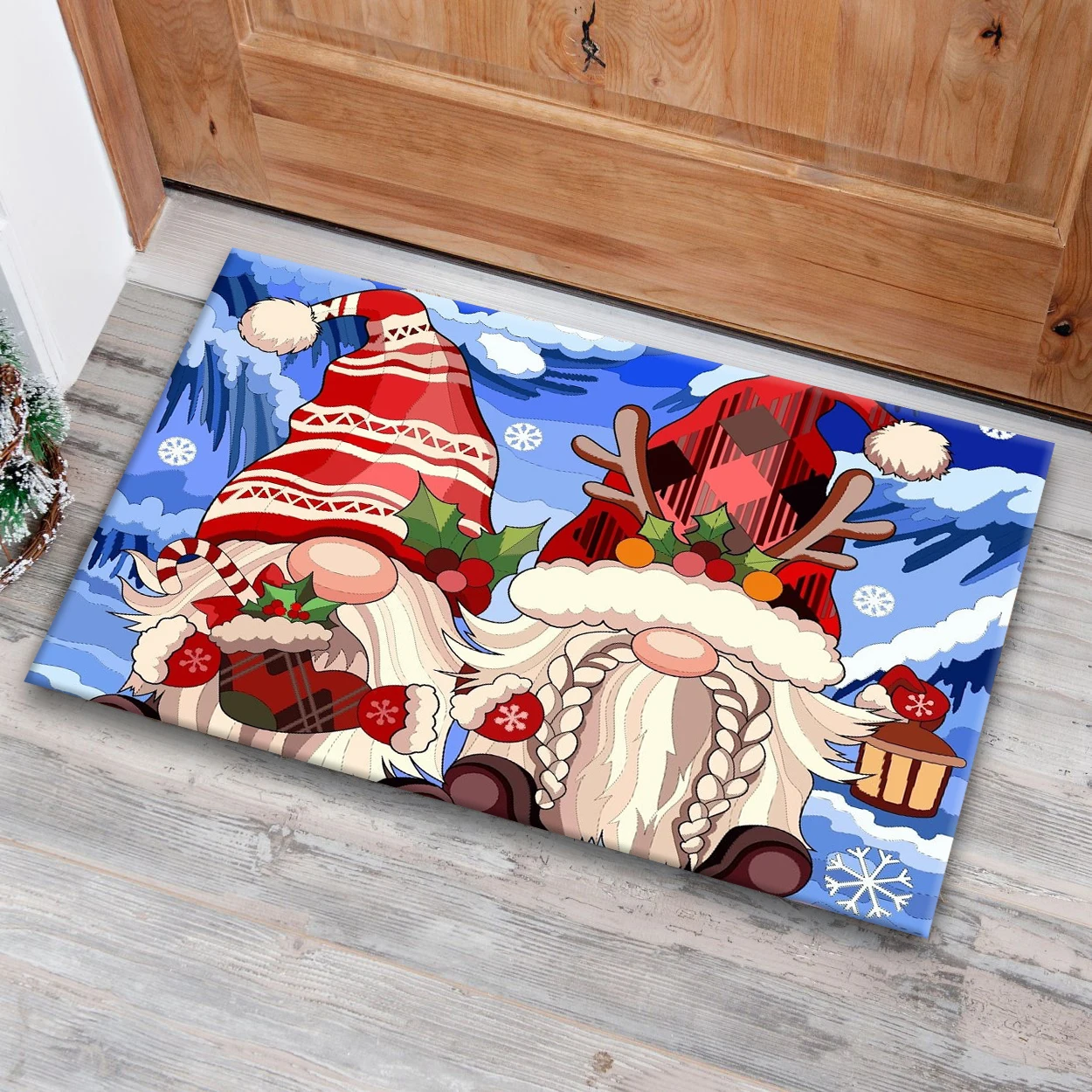 

Christmas Decoration Floor Mat Entrance Door Bedroom Bath Toilet Anti Slip Mat Carpet 2024 Merry Christmas Navidad New Year Gift