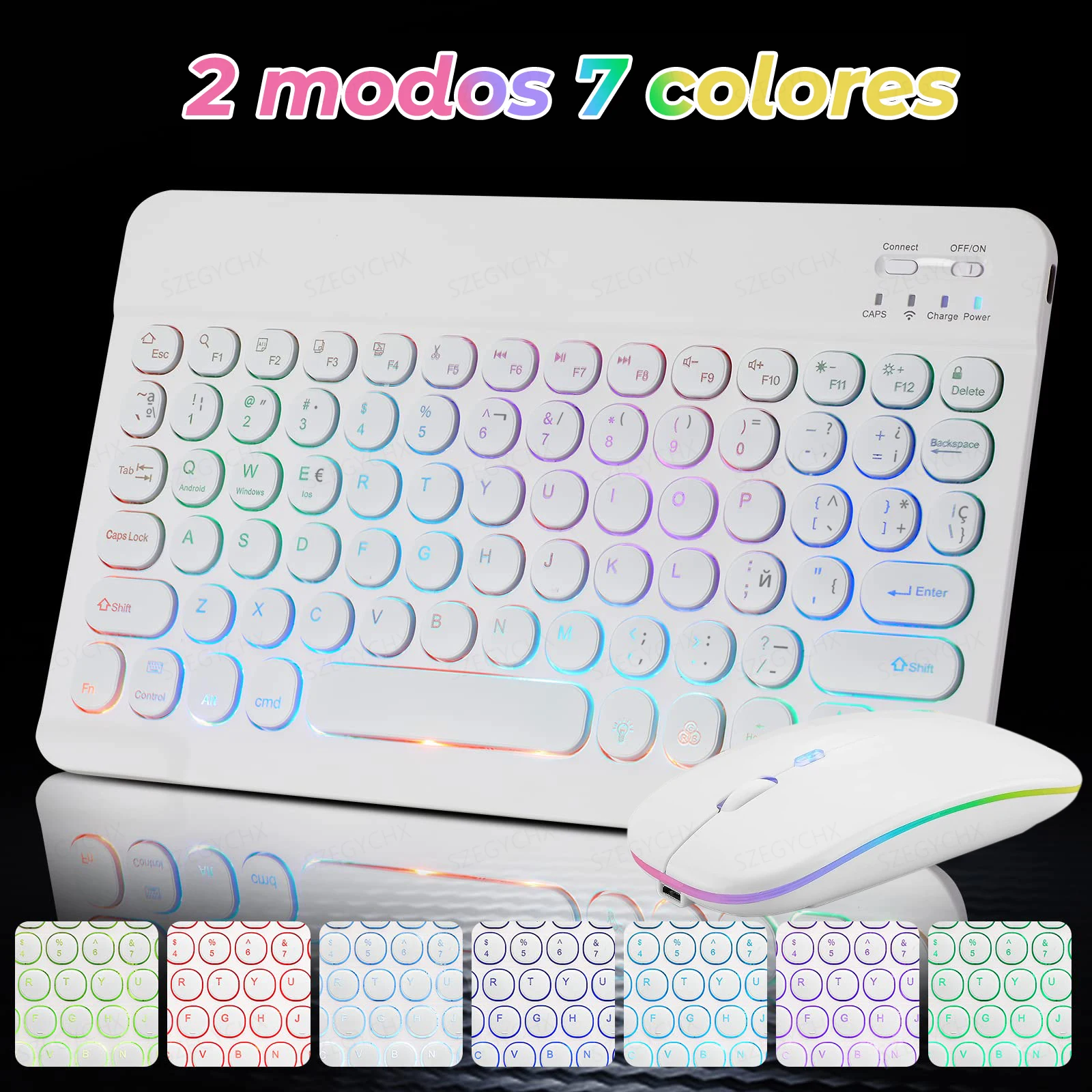 Bluetooth Wireless Magic for iPad 9 Generation Air Pro Mini Keyboard Mouse 11/10/9inch Tablet Keyboard for xiaomi Samsung Huawei