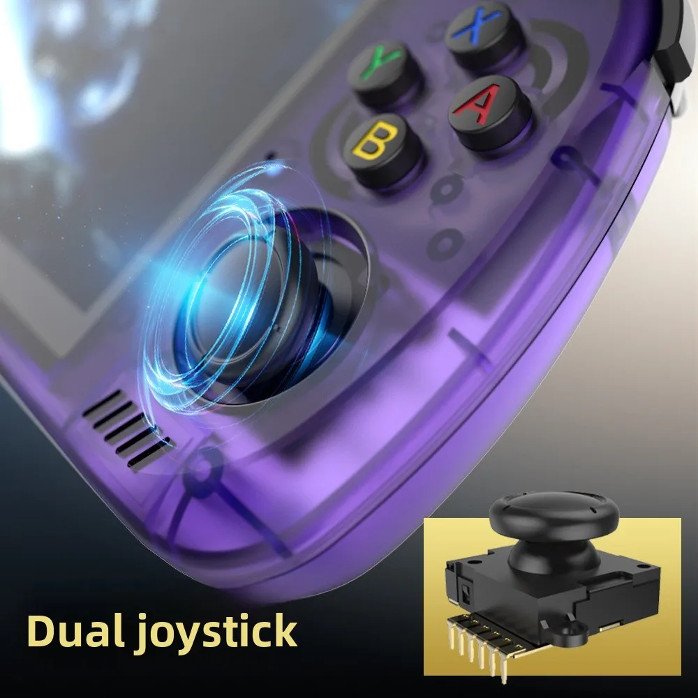 R36H Promax 4.2 "IPS شاشة مفتوحة نظام مزدوج WIFI وحدة تحكم ألعاب محمولة 64G/128GB مدمجة في 2000+ ألعاب لأجهزة المحاكاة المتعددة