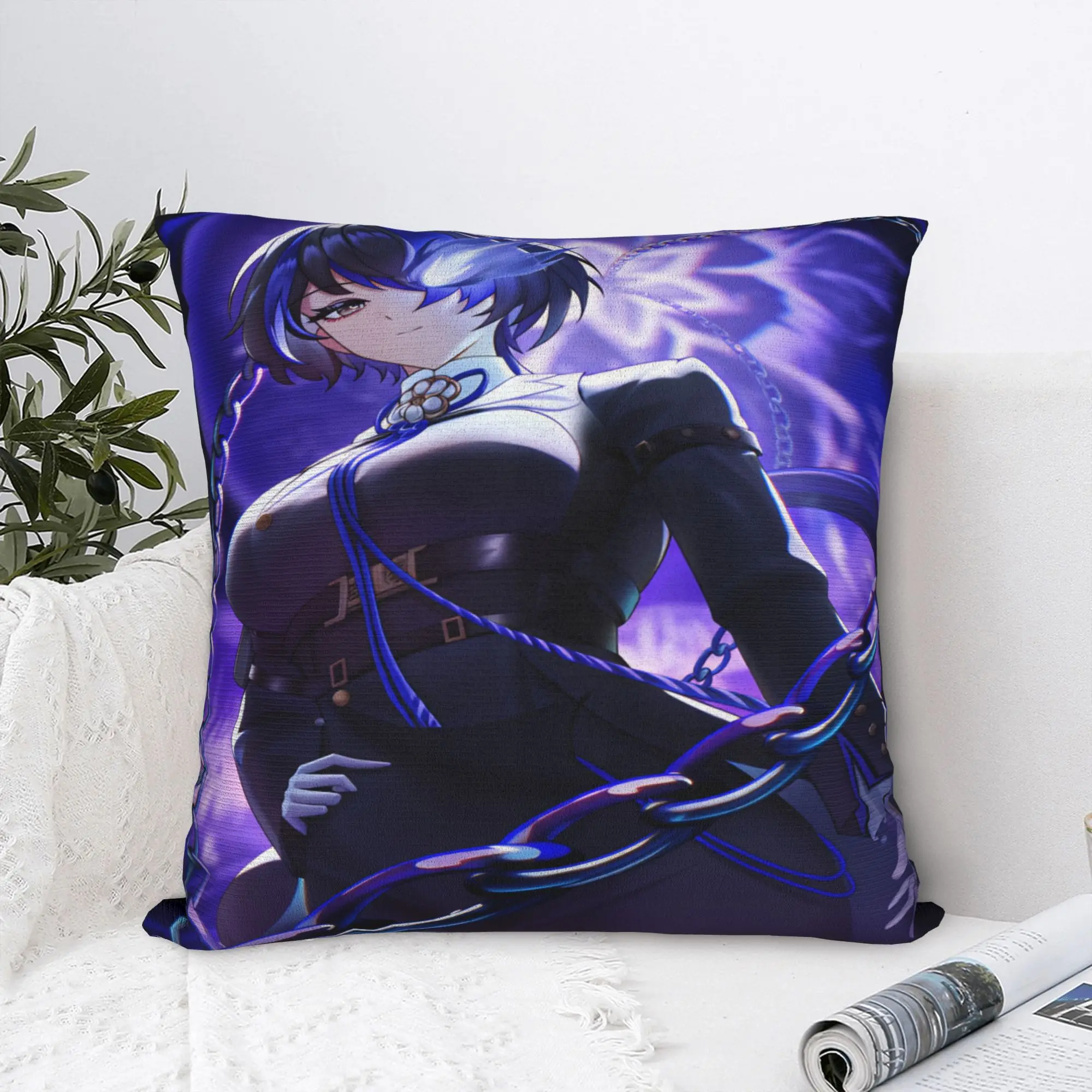 Pillow Case Daffodil  NTE Soft  Pillow Cover For Living Room Sofa Cute Funny Pillowcases
