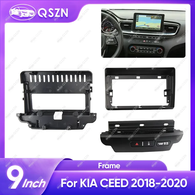 For KIA 2018-2020 CEED LHD 9INCH Car Radio Android Stereo Audio Screen Multimedia Video Player Navigation Harness Frame