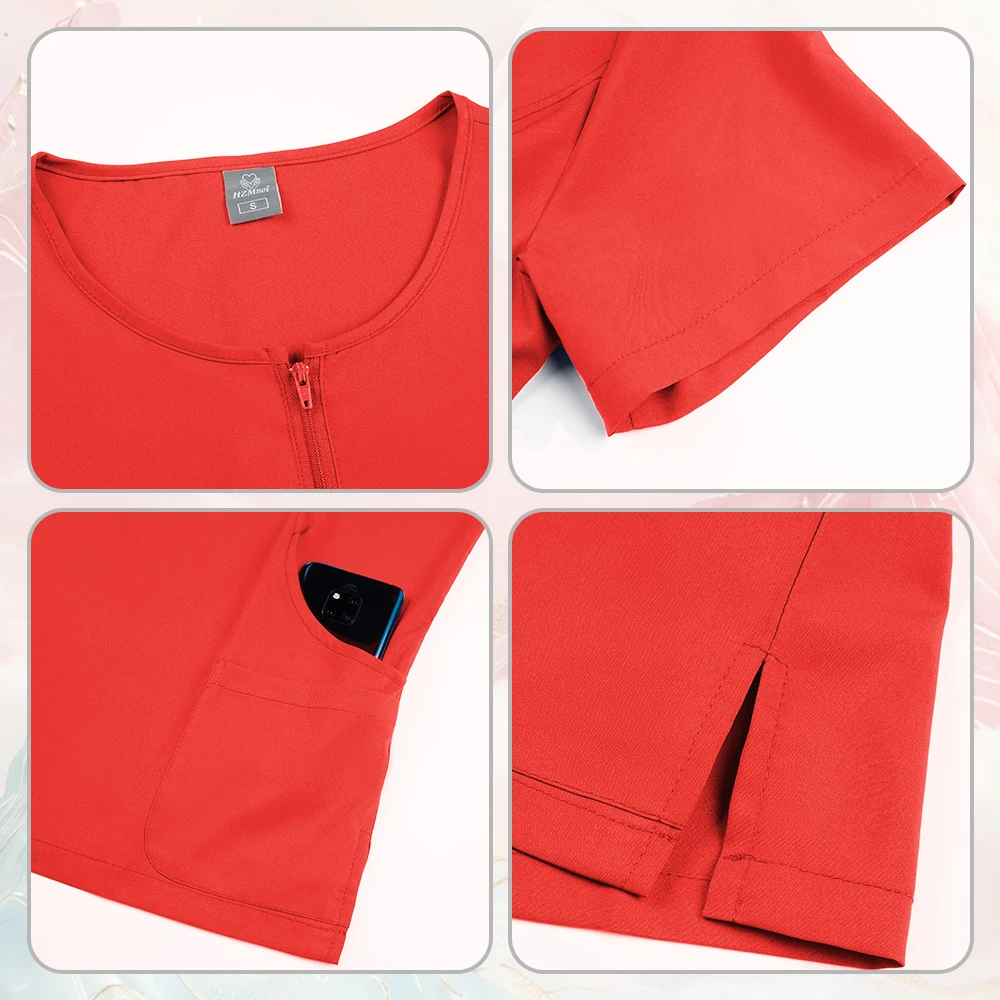 Pakaian Medis untuk Wanita Set Jogger Scrub Celana Menyusui Gaun Bedah Seragam Medis Berkualitas Tinggi Grosir Seragam Kecantikan