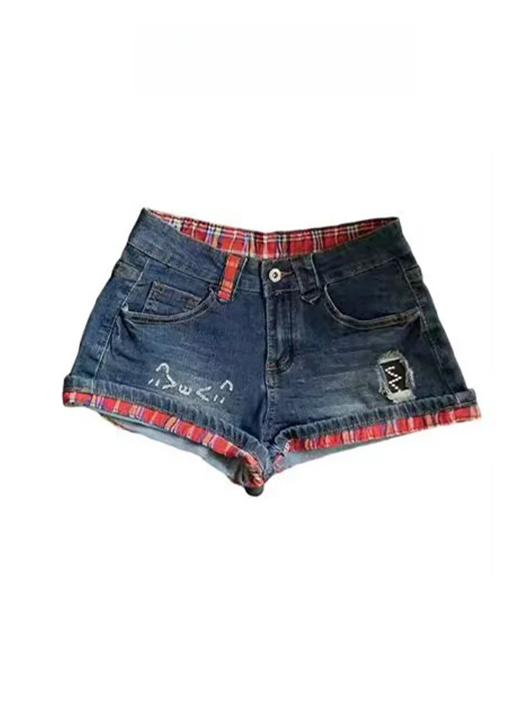 

Retro Y2K Spicy Shorty Denim Shorts Women's Summer New Style Subculture Tightening Hip-Lifting Slimming Design Hot Pants