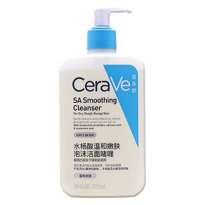 Gel Limpiador Espumoso Exfoliante Suave con Ácido Salicílico CeraVe, Lavado Diario Suave para Piel Propensa a Imperfecciones