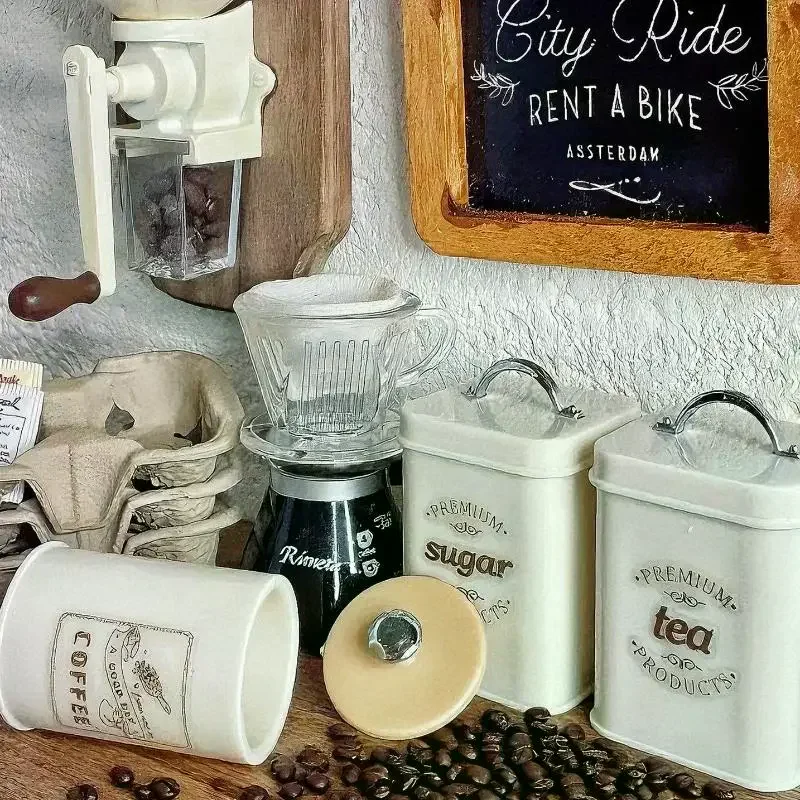 نماذج جرة تخزين مصغرة مستوحاة من الشمال لبيوت الدمى، مجموعة منظم المطبخ مكونة من 3 قطع، صندوق حلوى للأطفال، علب السلع الجافة