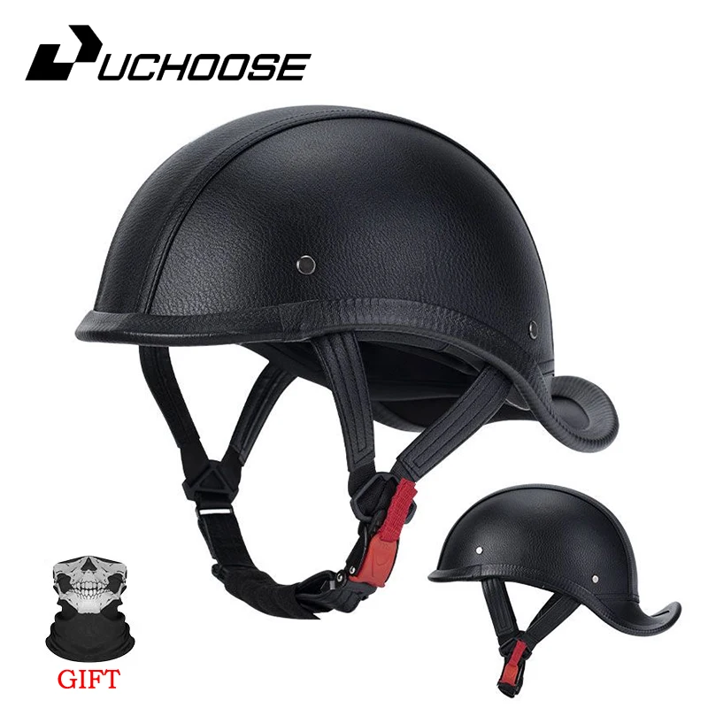

Retro Motorcycle Half Helmet Fashion Bailer for Scooter Safety Helm Spring Summer Capacetes De Moto
