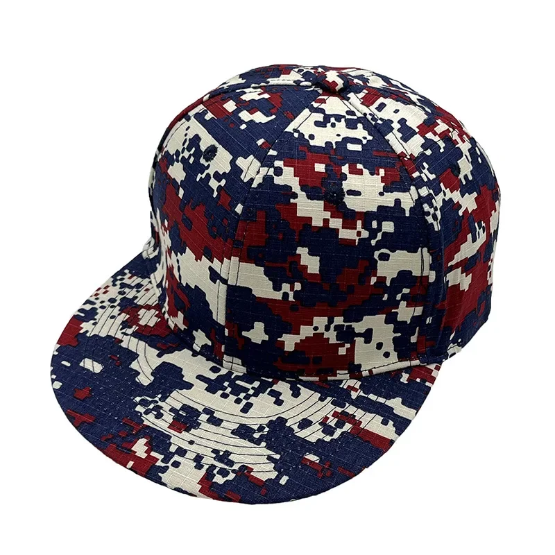 2025 Nuevas gorras de hip hop de camuflaje con impresión digital - Sombreros de béisbol de ala plana estilo callejero Harajuku Moda urbana juvenil unisex