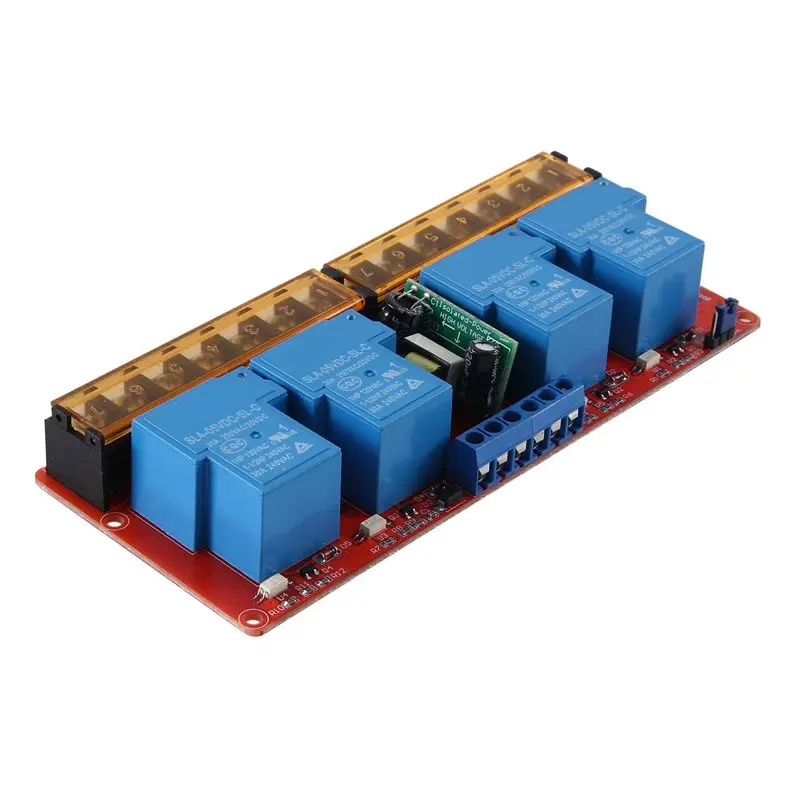 AS94-1 Pcs 30A 4 Channel Relay Module High Low Level Trigger Module Solid State Relay Module Trigger Relay