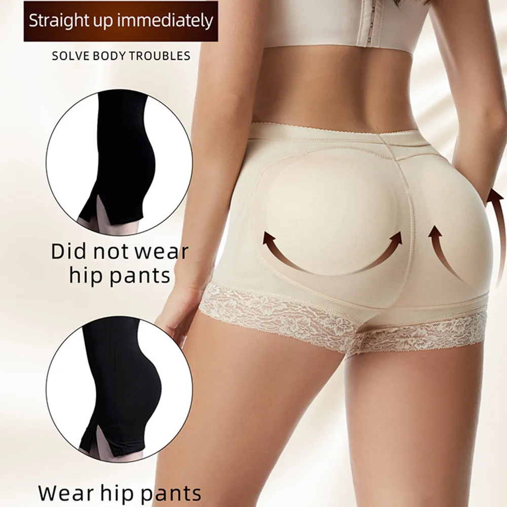 Women Hip Enhancer Shaper  Push Up Bottom Padded Briefs Underwear Briefs Underwear Women Lady Comfortable Soft