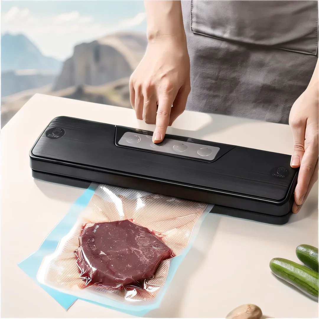 Automatic Vacuum Food Sealers Mini Household Vacuum Preservation Machine Electric Vacuum Sealer