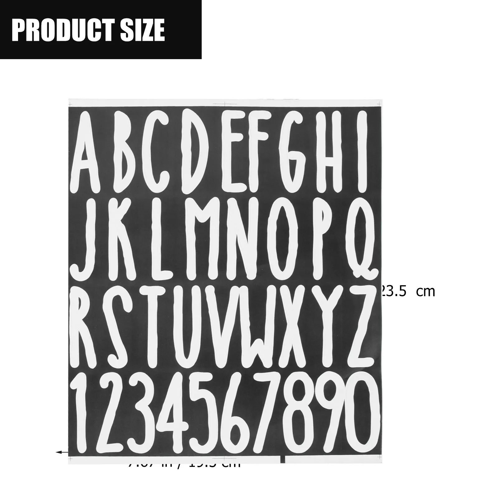 Reflective PVC Mailbox Numbers Stickers – 5 Sheets, Self-Adhesive, Waterproof, Easy Apply for Outdoor Doors & Windows