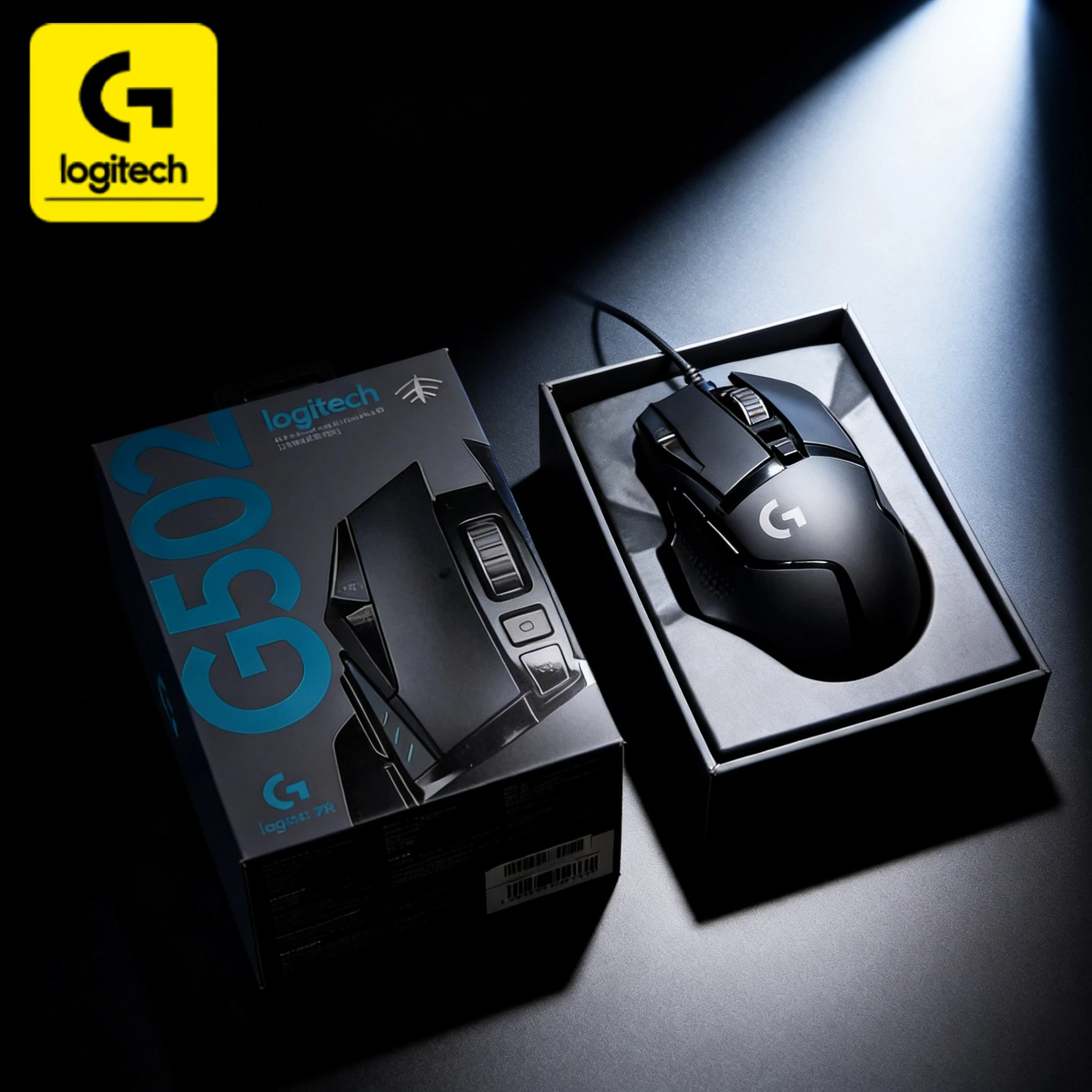 Professional esports choice: G502 HERO/G402 wired mouse, macro programming + RGB lighting effects, customize your victory.