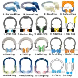 Dental Sectional Matrix Ring Matrice Bands Clamp Ring Climps Fit Garrison Palodent V3 Triodent Ni-Ti 3D Forcep Adult Pediatric