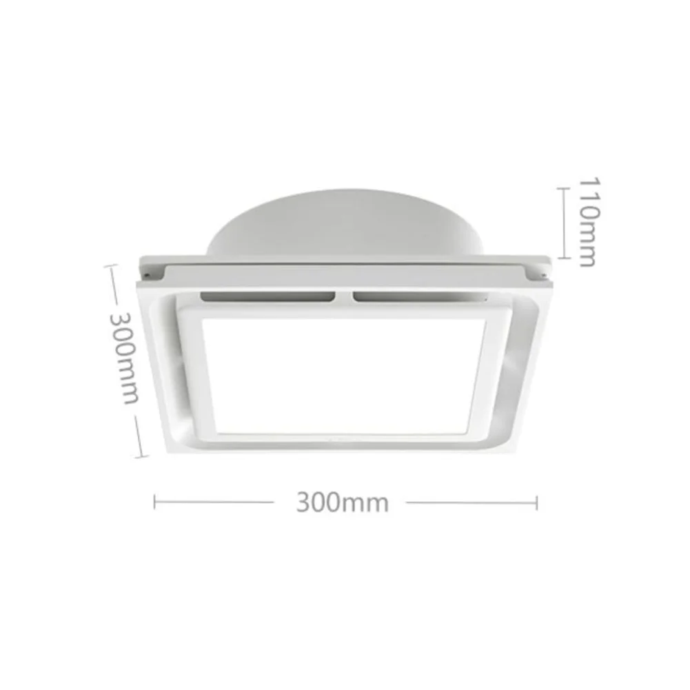 Ceiling Ventilation Fan, Lighting 2-in-1 Exhaust Fan With LED Light, Exhaust Fan Integrated Ceiling Fan