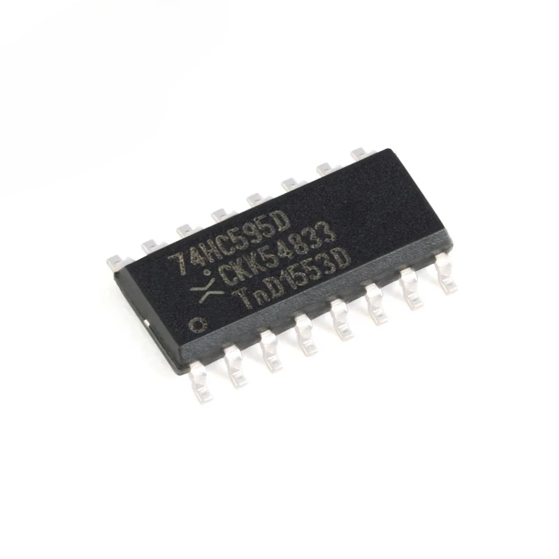 10pcs/lot 74HC595D 74HC595 HC595D SOIC-16 SOIC16 8-bit Serial Input/Serial or Parallel Output Shift Register IC Chip New Origina