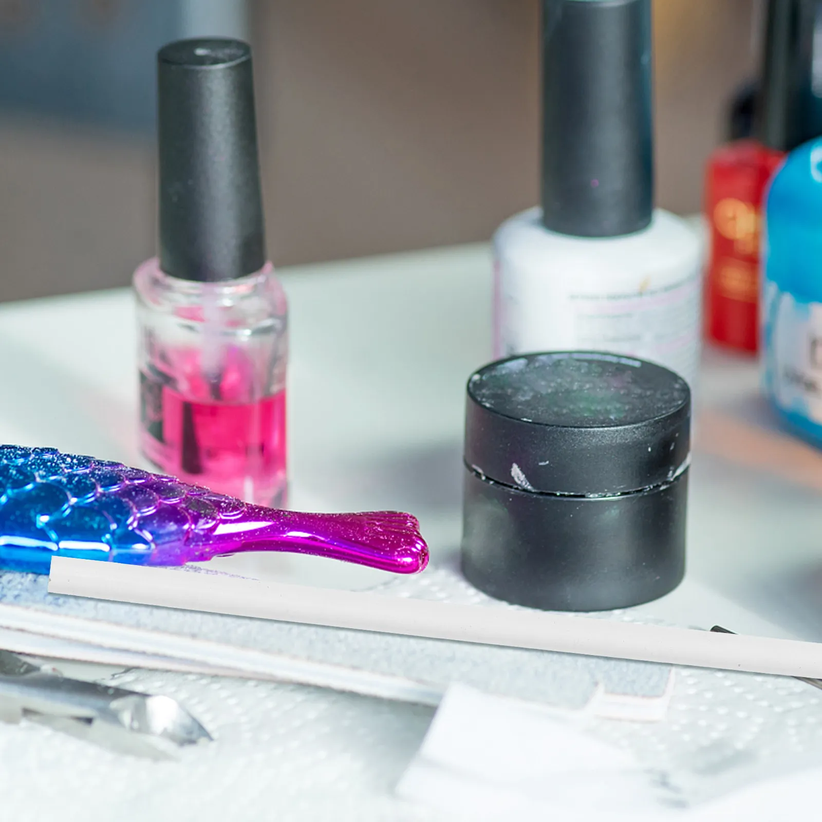 

30Pcs Nail Art Tool Point Drill Pen White Professional Manicure Pen Set DIY Nail Painting Portable Lightweight Gift for Girls