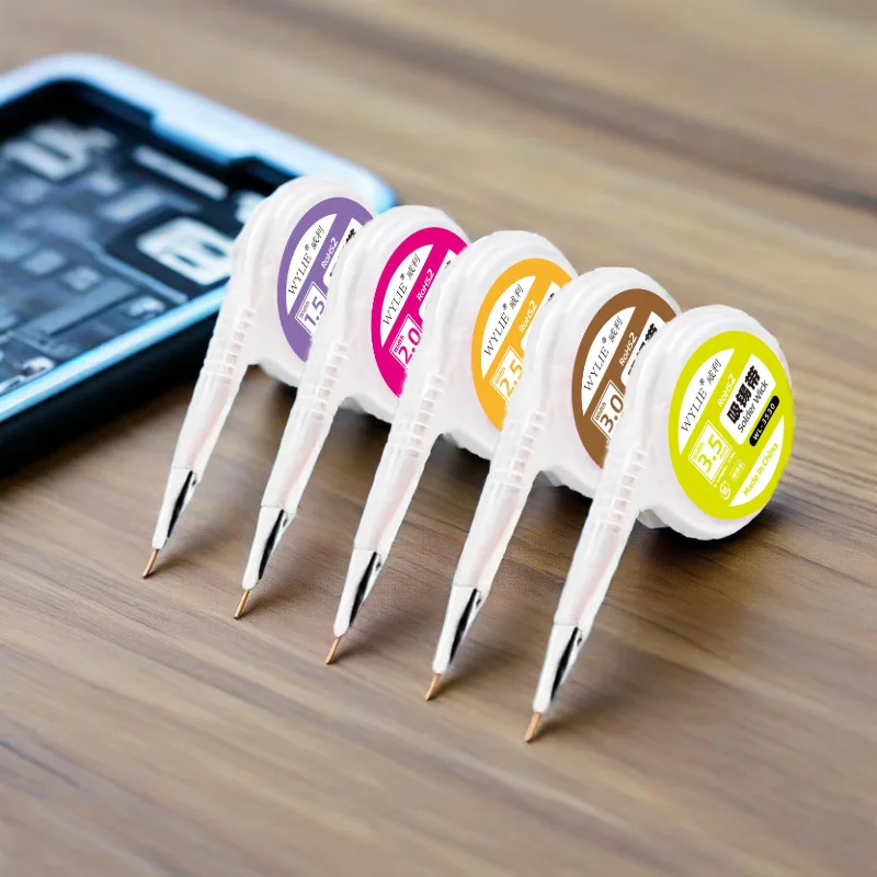 Fio de solda de cobre com isolamento, 0.1mm, para celular, computador, placa-mãe, impressão digital, reparo pcb, ferramenta de soldagem